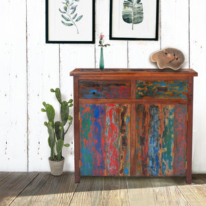Marina del Rey Chest 2 Doors 2 Drawers made from Recycled Teak Wood Boats
