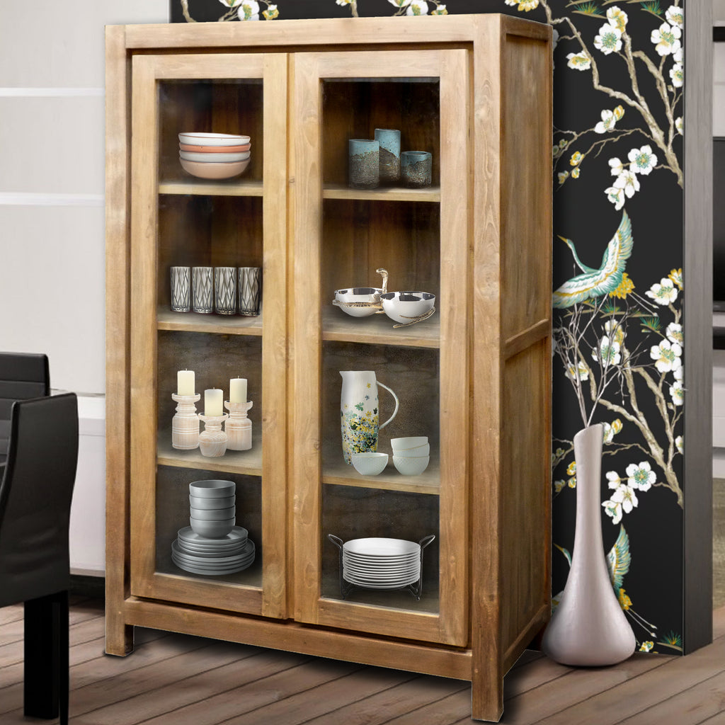 Recycled Teak Wood Solo Cupboard / Bookcase