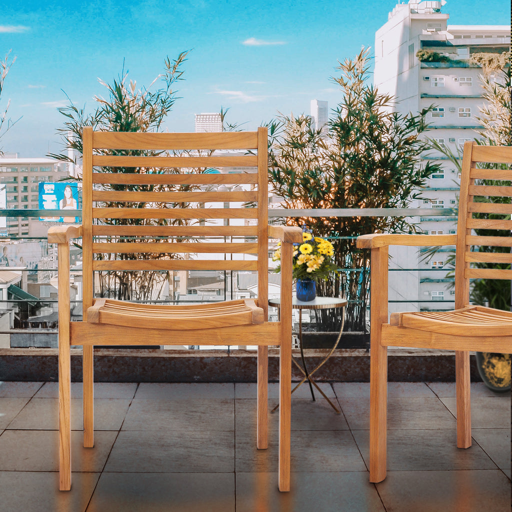 Wooden discount balcony chair