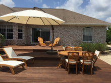 Sun Garden 13 Ft. Easy Sun Cantilever Umbrella and Parasol, the Original from Germany, Natural Canopy with Bronze Frame - La Place USA Furniture Outlet