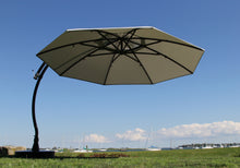 Sun Garden 13 Ft. Easy Sun Cantilever Umbrella and Parasol, the Original from Germany, Natural Canopy with Bronze Frame - La Place USA Furniture Outlet
