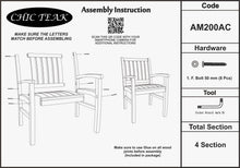 Teak Wood Abaco Dining Chair with Arms