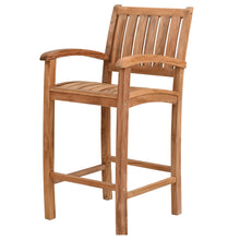 Teak Wood Abaco Barstool with Arms