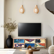 Marina del Rey Dresser / Buffet with 6 Drawers made from Recycled Teak Wood Boats - La Place USA Furniture Outlet