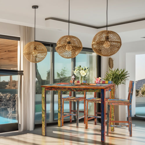 Marina Del Rey Rectangular Table, Bar Height, 55 x 35 inches