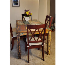 Marina del Rey Dining Table Made From Recycled Teak Wood Boats, 55 X 35 Inches
