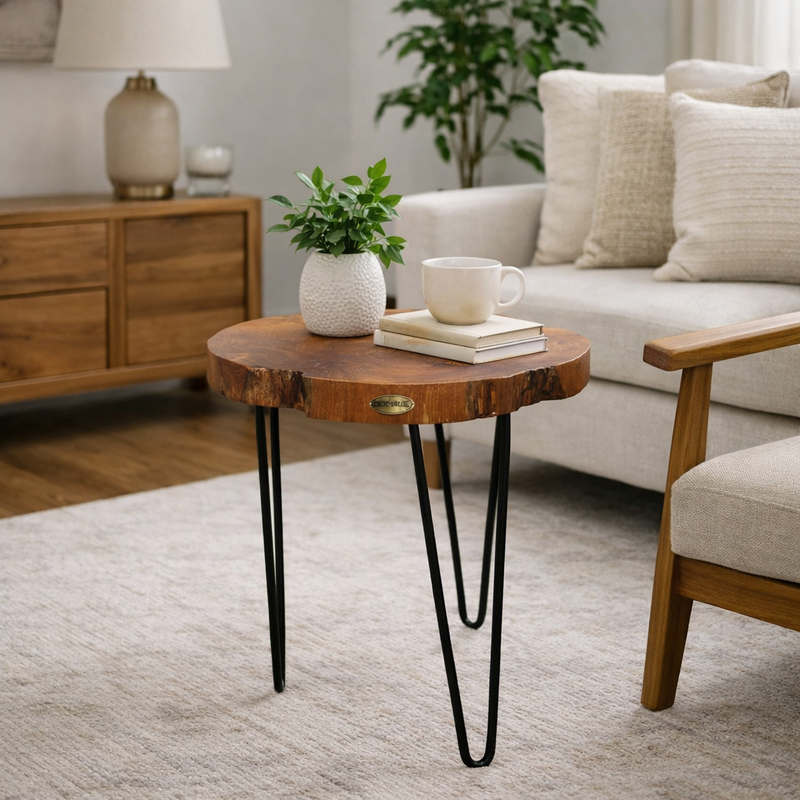Teak Wood Freedom Side Table – La Place USA Furniture Outlet