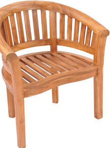 Teak Wood Peanut Chair - La Place USA Furniture Outlet
