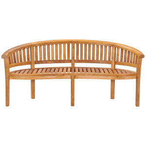 Teak Wood Peanut Triple Bench – La Place USA Furniture Outlet