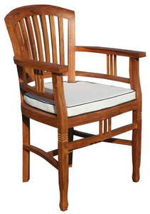 11 Piece Teak Wood Orleans Table/Chair Set With Cushions - La Place USA Furniture Outlet