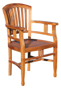 Teak Wood Orleans Arm Chair - La Place USA Furniture Outlet