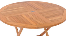 Teak Wood Java Folding Table, 47 inch - La Place USA Furniture Outlet
