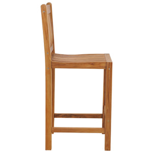 Teak Wood Elzas Barstool without Arms