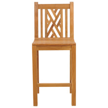 Teak Wood Chippendale Barstool without Arms