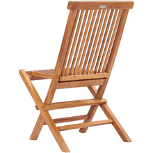 Teak Wood California Folding Side Chair (set of 2)