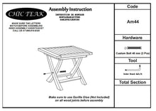Teak Wood Titanic Folding Side Table - La Place USA Furniture Outlet