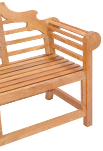 Teak Wood Lutyens Double Bench - La Place USA Furniture Outlet