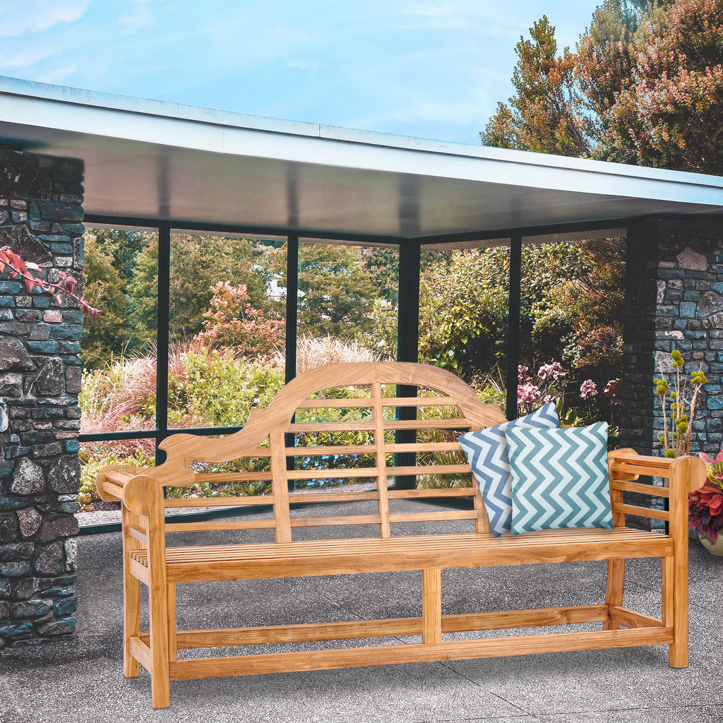 Teak Wood Lutyens Triple Bench – La Place USA Furniture Outlet