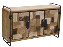 Recycled Teak Wood Mozaik Art Deco Storage Chest / TV Stand - La Place USA Furniture Outlet