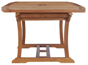 Teak Wood West Palm Semi Oval Extension Table - La Place USA Furniture Outlet