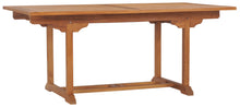 Teak Wood Kasandra Rectangular Extension Dining Table - La Place USA Furniture Outlet