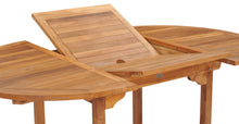 Teak Wood Orleans Round to Oval Extension Table - La Place USA Furniture Outlet