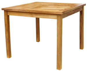 5 Piece Teak Wood Castle Patio Bistro Bar Set with 35" Bar Table & 4 Barstools - La Place USA Furniture Outlet