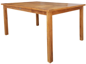 Teak Wood Antigua Rectangular Bistro Table, Counter Height (55", 63" and 71" sizes) - La Place USA Furniture Outlet