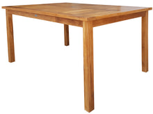 7 Piece Teak Wood Bermuda 63" Rectangular Medium Bistro Dining Set with 6 Side Chairs - La Place USA Furniture Outlet