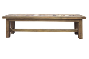 Recycled Teak Wood Tuscany Backless Bench, 63 Inch - La Place USA Furniture Outlet
