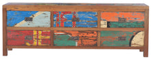 Dresser / Buffet with 6 Drawers made from Recycled Teak Wood Boats - La Place USA Furniture Outlet