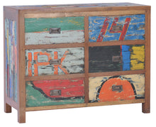 Dresser / Chest with 2 x 3 Drawers made from Recycled Teak Wood Boats - La Place USA Furniture Outlet