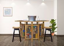 Marina Del Rey Folding Bar Made From Recycled Teak Wood Boats - La Place USA Furniture Outlet