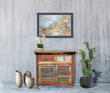 Chest with 2 doors and 2 drawers made from Recycled Teak Wood Boats - La Place USA Furniture Outlet