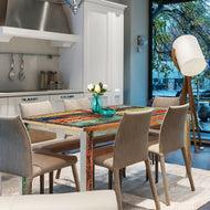 Marina del Rey Dining Table Made From Recycled Teak Wood Boats, 63 X 35 Inches - La Place USA Furniture Outlet