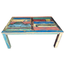 Marina del Rey Dining Table Made From Recycled Teak Wood Boats, 63 X 35 Inches