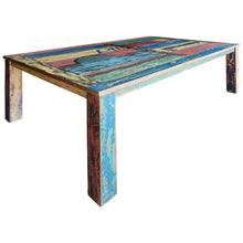 Dining Table Made From Recycled Teak Wood Boats, 87 X 43 Inches