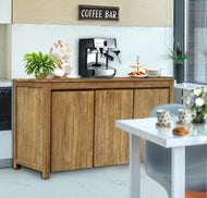 Recycled Teak Wood Solo Buffet 3 Doors - La Place USA Furniture Outlet