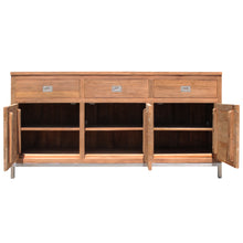 Recycled Teak Wood Alicante Bathroom Linen Cabinet with 3 drawers & 3 doors