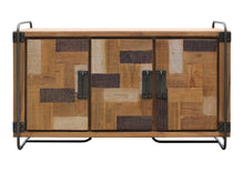 Recycled Teak Wood Mozaik Art Deco Storage Chest / TV Stand - La Place USA Furniture Outlet