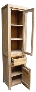 Recycled Teak Wood Solo Cupboard / Curio Cabinet - La Place USA Furniture Outlet