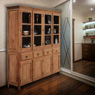 Recycled Teak Wood Bali Cupboard Large - La Place USA Furniture Outlet