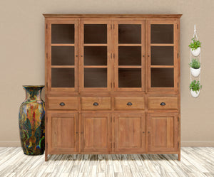 Recycled Teak Wood Bali Cupboard Large - La Place USA Furniture Outlet