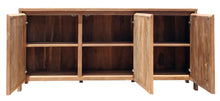Recycled Teak Wood Mozaik Media Center / Chest with 3 Doors - La Place USA Furniture Outlet