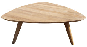 Recycled Teak Wood Retro Coffee Table - La Place USA Furniture Outlet