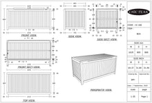 Teak Wood Santa Barbara Pool and Deck Storage Box