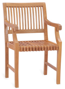 Teak Wood Castle Arm Chair - La Place USA Furniture Outlet