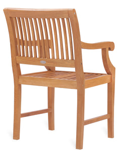 Teak Wood Castle Arm Chair - La Place USA Furniture Outlet
