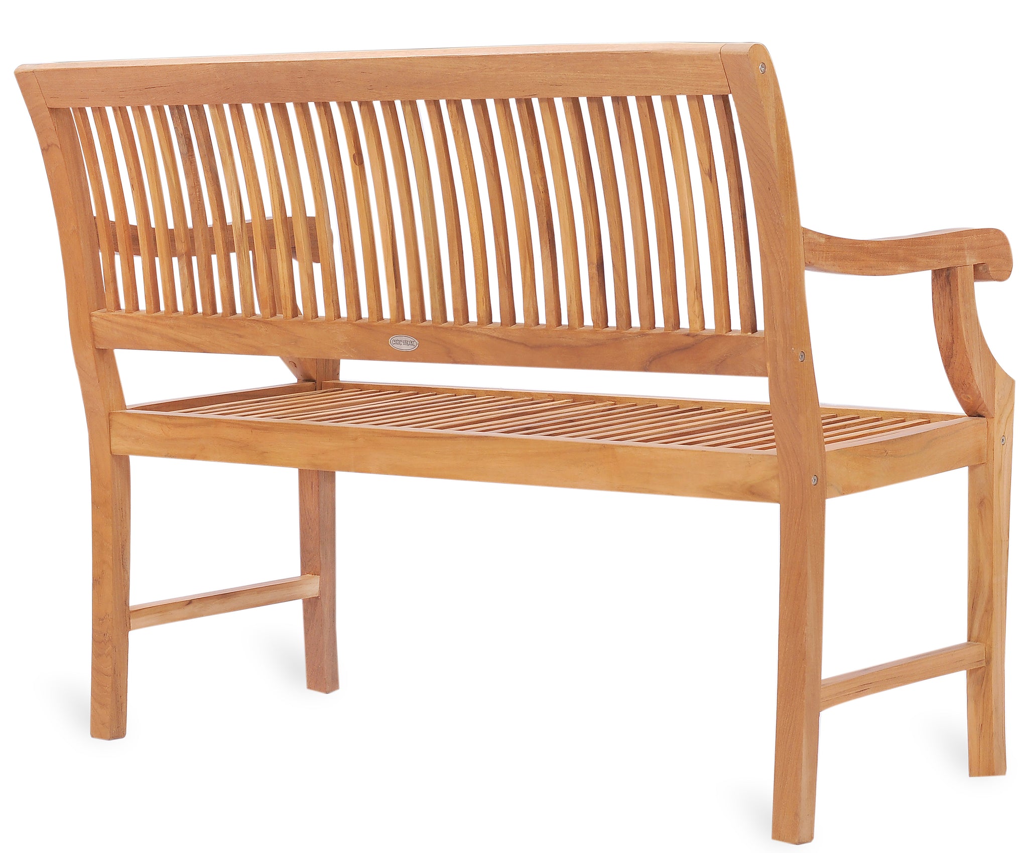 Castle Bench Teak Wood Castle Bench with Arms, 4 ft – La Place USA Furniture Outlet