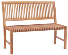 Teak Wood Castle Bench without Arms, 4 ft - La Place USA Furniture Outlet
